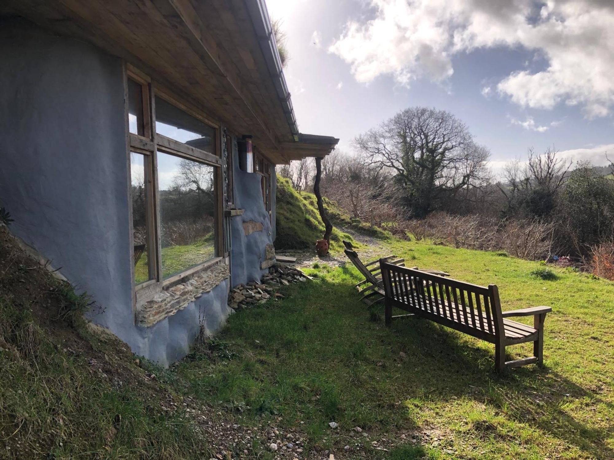 Rabbits 1Or 2 Bedroom Hobbit Style Hillset Earthen Dartmoor Eco Home South Brent Esterno foto